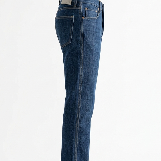 The Straight jean in Original Indigo — side view without model